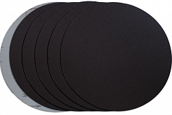 Фото анонса: Диск шлифовальный на велкро основе P120, 200мм / без отв., черный, 5 шт.